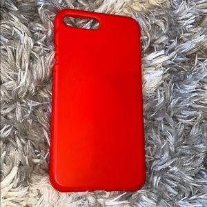 Red silicone iphone 6/7/8+ case